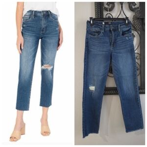 Kut From The Kloth Rachel Ripped Raw Hem Mom Jeans